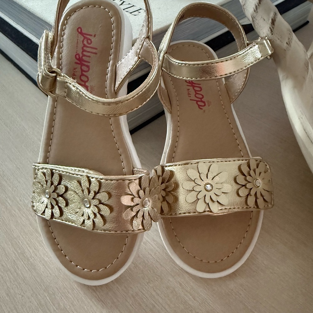 Jellypop Kids Gold Sandals